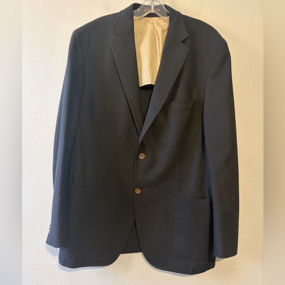 Peter Millar Blazer Blue Black Men's 100% Wool  blazer